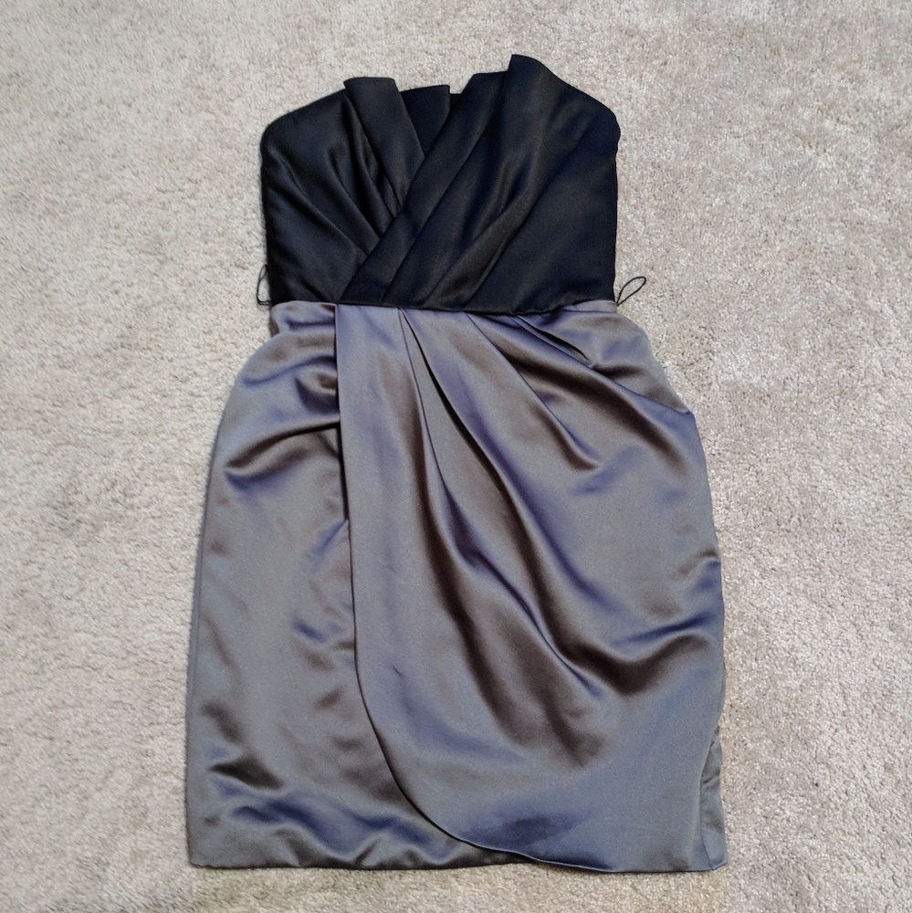 Vera Wang White Strapless Mini Dress Size 2 EUC